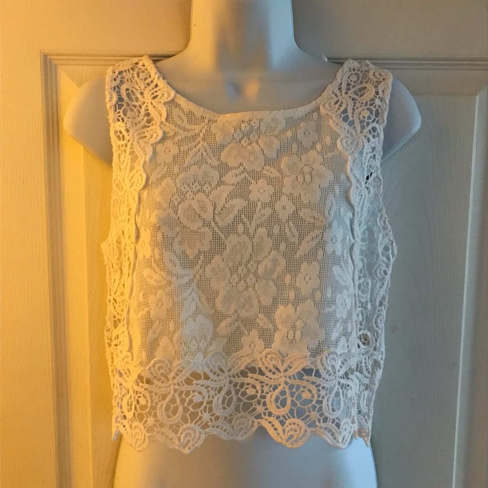 Forever21 Lace Crop Top